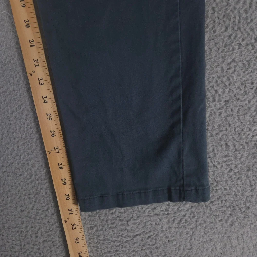 Lee Pants Men 30x32 Green Gray Extreme Comfort Straight Leg Cotton Stretch Chino